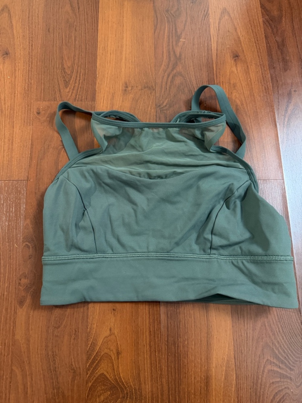 lululemon athletica Olive Green Strappy Light Support Sports Bra